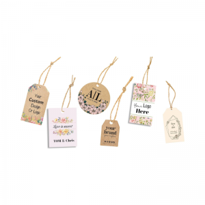 Personalized Hang Tags with Your Text and Logo,...