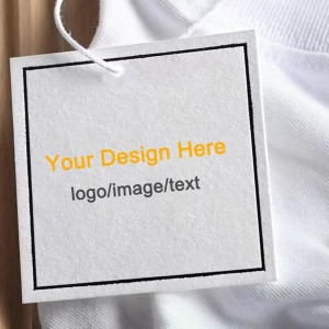 Custom Hang Tags Your Logo Photo and Text Design Price Tags