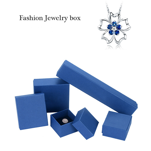 Blue Paper Cardboard Jewelry Gift and wholesale Boxes.