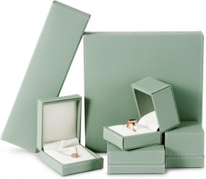 Jewelry Box PU Leather Gift Box Velvet Jewellery Storage Case
