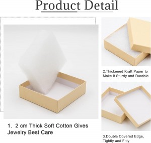 Cardboard Jewelry Brown Gift Boxes