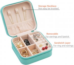 Customizable mini jewelry travel case, portable organizer