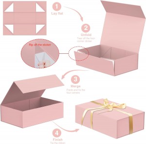 Luxury Large Gift Box Storage Box Ribbon Magnetic Closure