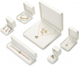PU Leather Ring Box Jewelry Box Velvet Jewellery Organizer Case