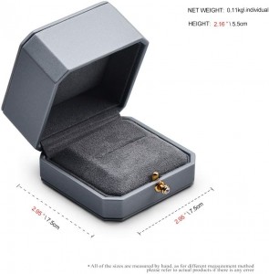 Premium Leather Ring Box for Wedding  Gift Box