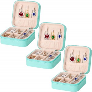 Small Jewelry Box Organizer for Travel, Portable Mini Travel Jewelry Organizer Display Storage Box