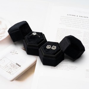 Velvet Single Ring Box,Jewelry Ring Gift Box Jewelry Packaging Box