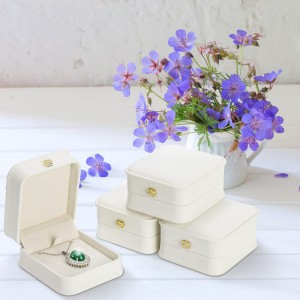 Velvet Necklace Storage Box Faux Leather Jewelry Gift Box,  Pendant Packaging Box