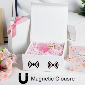White Gift Box  Small Gift Box with Magnetic Lid