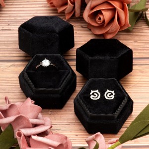 Velvet Single Ring Box,Jewelry Ring Gift Box Jewelry Packaging Box