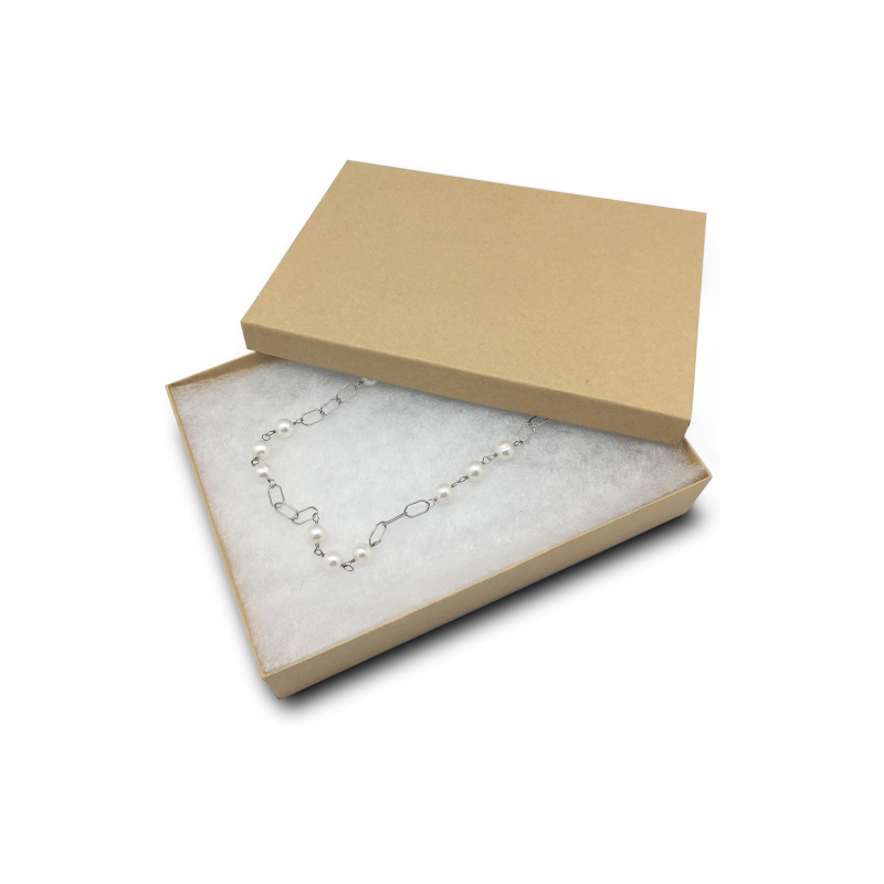 Kraft Cardboard Paper Jewelry Box Gift Display Case