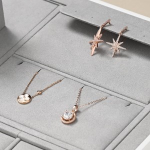 Jewelry Tray Necklace Earrings Display Stand Multifunction Drawer Jewellry Organizer