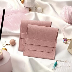 Microfiber Jewelry Pouch with Band, Jewelry Packaging Bag Luxury Small Jewelry Gift Bags