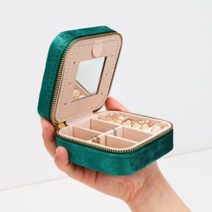 Small Jewelry Boxes with Mirror Mini Travel Jew...