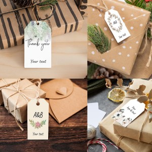 Paper Hang Tags for Gift Wrapping
