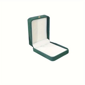 Classic Velvet Pendant Box With Golden Button, Jewelry Packaging Box
