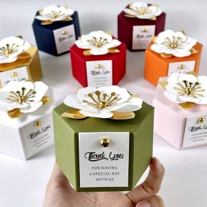 Candy Box Exquisite Little Flower Holiday Party Banquet Anniversary Gift Box, Packaging Box