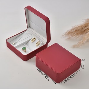 Small PU Leather Jewelry Box, Travel Portable Jewelry Storage Box For Rings