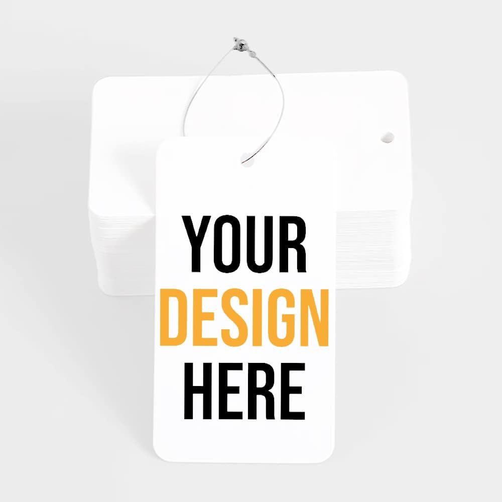 Custom Hang Tags Your Logo Photo and Text Design Price Tags