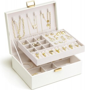 Jewelry Box Large Jewelry Organizer for Women Removable Jewelery Tray for Necklace Earrings Rings Bracelets Jewelry Boxes