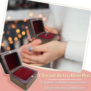 Mini Engagement Ring Holder Box with Single Slot
