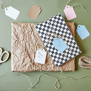 Paper Gift Tags with Jute String Showers and Birthday Parties