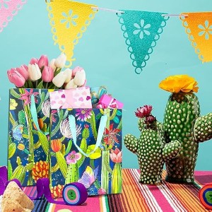 Paper Bags for Cactus Party Decorations