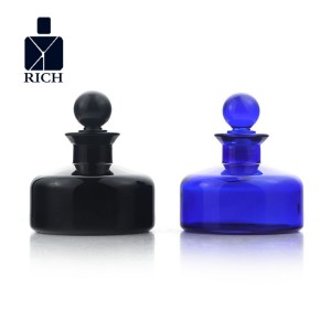 200ml Navy Blue Black Diffuser Bottle Round