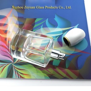 50ml Rectangle Clear Empty Glass Perfume Bottles