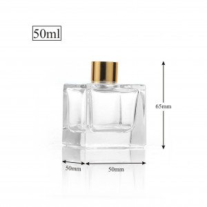 Clear Glass Fragrance Diffuser Bottle 50ml