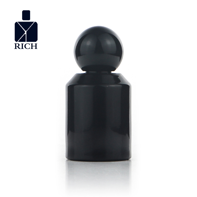 black perfume bottle 30ml with ABS ball cap
