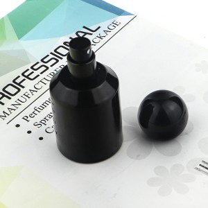 Black Perfume Bottle 30ml With ABS Ball Cap
