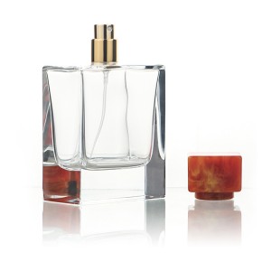 100ml Perfume Bottle Polished With Resin Lid