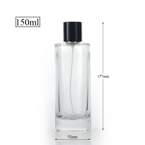 150ml cylinder Round Empty Perfume Bottle With Anodized Aluminum Cover