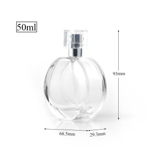 50Ml Oblate Shape Empty Perfume Bottle
