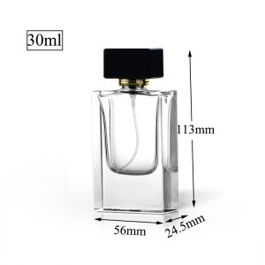 30ML Clear Polished Rectangle Perfume Bottle