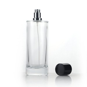 150ml cylinder Round Empty Perfume Bottle With Anodized Aluminum Cover