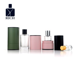 Cylinder Perfume Bottle With Box Packaging 30ml 50ml 100ml