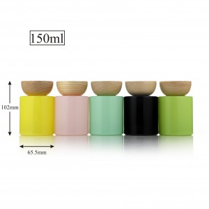 150ml Spray Color Glass Diffuser Bottle With Wooden Cap