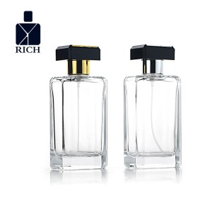 100ml Square Perfume Glass Bottle With T-shape Cap