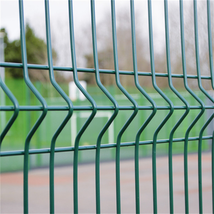3D Curved Welded Mesh Fence Panel Triangle Welded Fence 3D curved Garden Fence  bening fence panel welded wire mesh fence panel