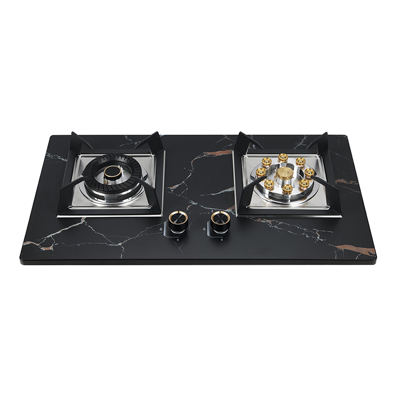 10mm thick rock beam strong panel built-in gas stove double burner cooktops RDX-GH071