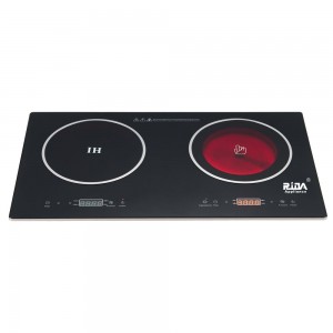 Electrical 2 burner double burner induction cooktop built in Ceramic cooker tempered glass electric gas stove  RDX-GH028
