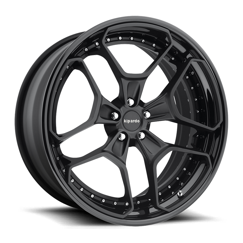Kipardo alloy wheels Forged car 3 pieces forged wheels 2 pieces,monoblock