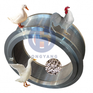 Prensa de pellets para matriz de anel de câmara de criminação de alimentação animal