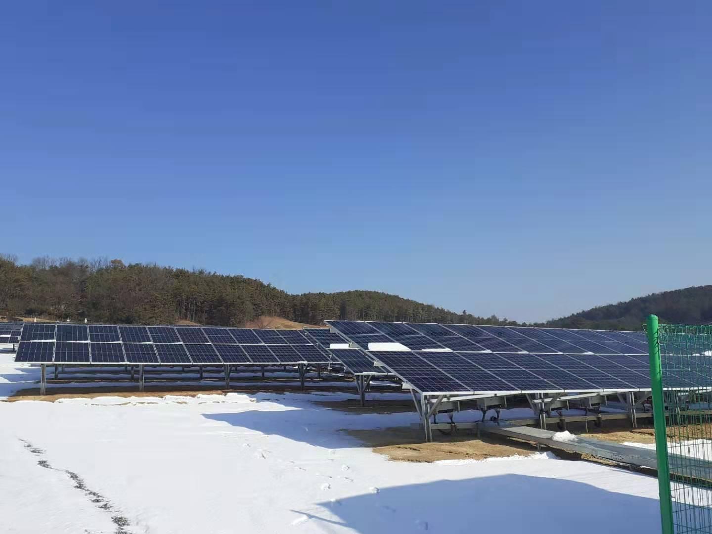 1MW solar station in Korea