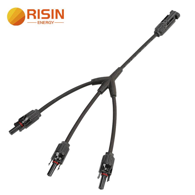 IP67 Parallel Connection 1 To 3 Y Type Y Branch PV Solar Power Connector