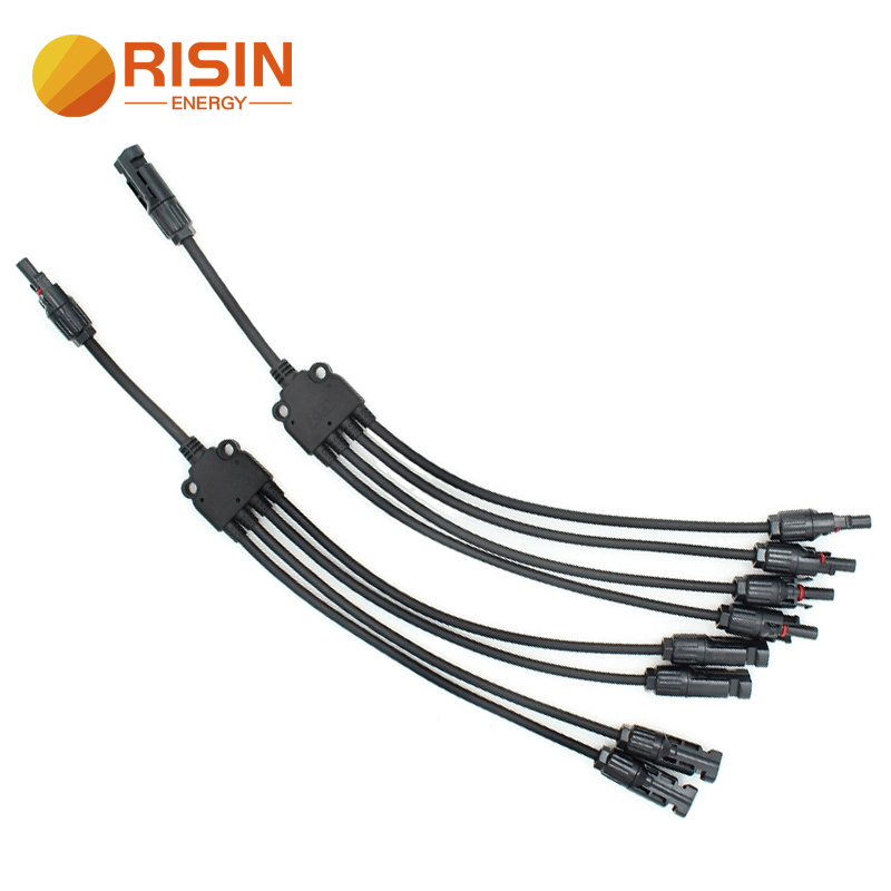 50A PV Wire Splitter Adapter MC4 Y Branch Solar Panel Connector Cable for Parallel Solar System