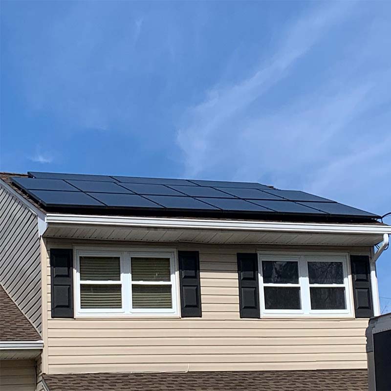 80KW OFF GRID SOLAR SYSTEM ON ROOF IN TEXAS AMERICA
