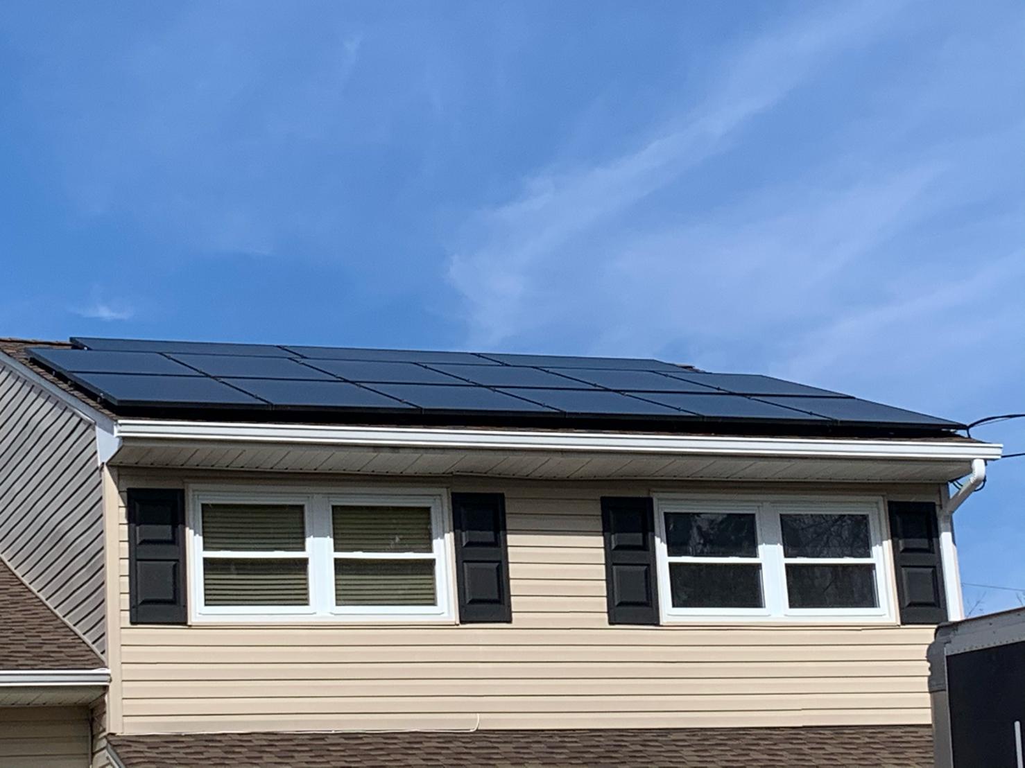80KW OFF GRID SOLAR SYSTEM ON ROOF IN AMERICA
